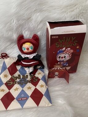 Pop Mart Why So Serious Red & Cream Clown Doll - Collectible Kids Toy
